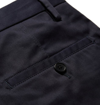 Acne Studios Max Satin Slim-Fit Cotton-Blend Trousers