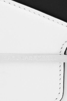Karl Lagerfeld Paris Khic Two-Tone Leather Clutch