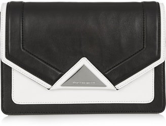 Karl Lagerfeld Paris Klue leather clutch