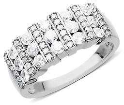 Lord & Taylor Diamond Ring in 14 Kt. White Gold