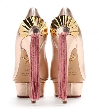 Charlotte Olympia Fantastic Dolly metallic-leather pumps