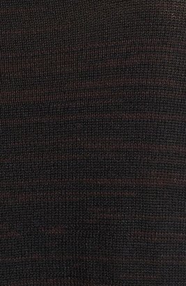 Curio Faux Leather Trim Patchwork Sweater