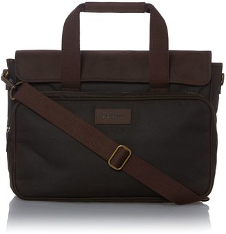 Barbour Life wax leather briefcase