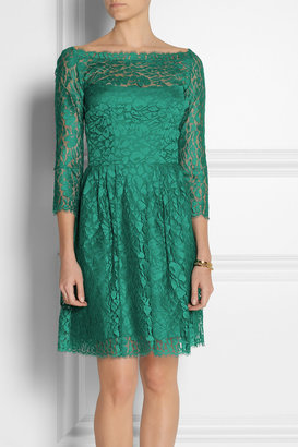 Issa Cotton-blend lace dress