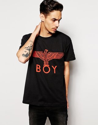 Boy London T-Shirt with Eagle Logo - Black