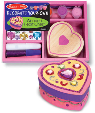 Melissa & Doug Decorate Your Own Wooden Heart Chest