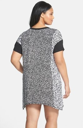 DKNY Colorblock Sleep Shirt (Plus Size)