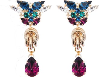 Anton Heunis Knot and Crystal earrings