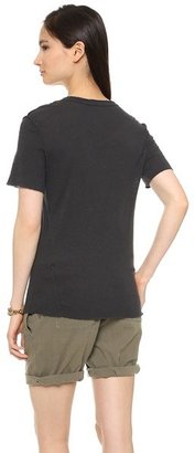 James Perse Inside Out Linen Jersey Tee