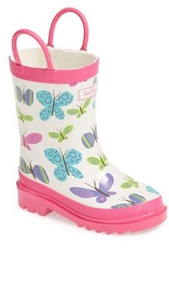 Hatley 'Ditsy Butterflies' Rain Boot (Walker & Toddler)