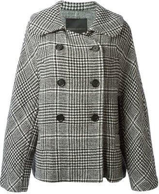Ermanno Scervino checked double breasted coat