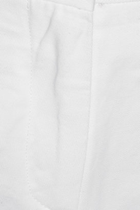 Marni Cropped cotton and linen-blend twill straight leg pants