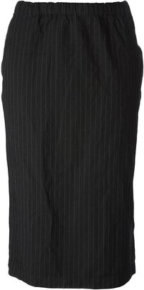 Comme des Garcons straight pinstripe skirt