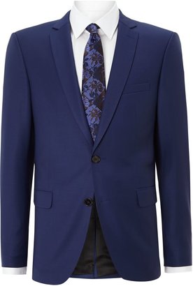 Simon Carter Men's Solid slim fit suit jacket