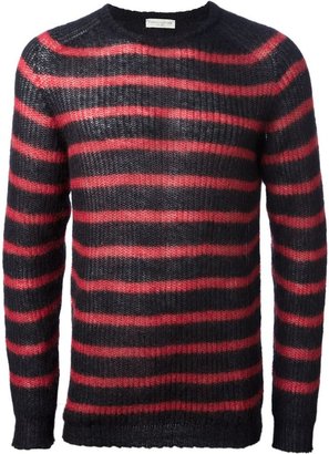 Roberto Collina striped open knit sweater