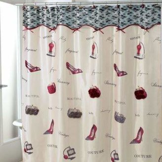 Avanti Flirty 70-Inch x 72-Inch Fabric Shower Curtain