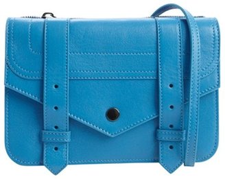 Proenza Schouler riptide blue leather 'PS 1' small crossbody bag