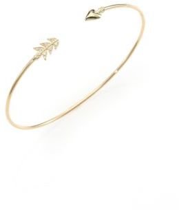 Mizuki Diamond & 14K Yellow Gold Arrow Bracelet