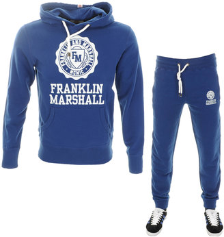 Franklin & Marshall Franklin Marshall Hooded Tracksuit Blue