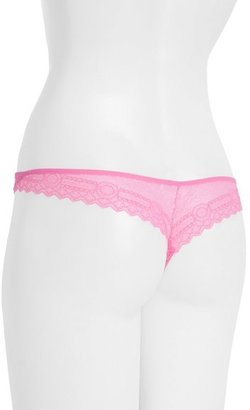 B.Tempt'd 'Wrap Star' Dot Lace Thong (3 for $33)