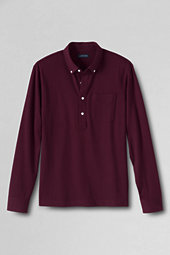 Classic Men's Luxe Jersey Dress Polo Shirt-Soft Magenta