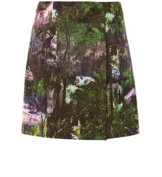 Carven Jungle-print skirt