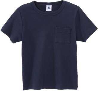 Petit Bateau Boy`s plain t-shirt with pocket