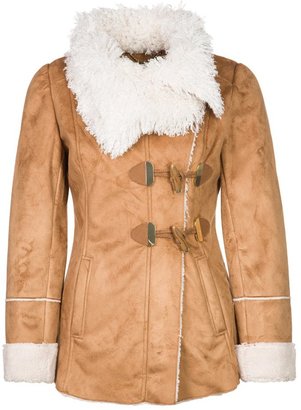 Fracomina MONTONE Faux leather jacket brown