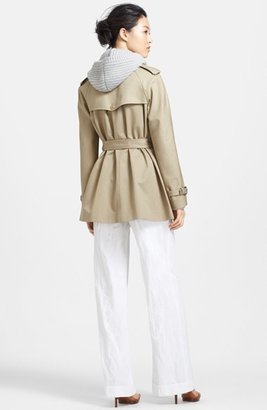 Michael Kors Convertible Cape Trench Jacket