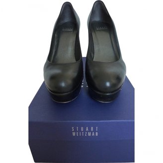 Stuart Weitzman Black Leather Heels