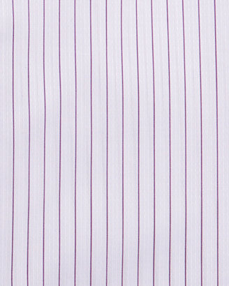 Stefano Ricci Wide-Pinstripe Dress Shirt, Purple