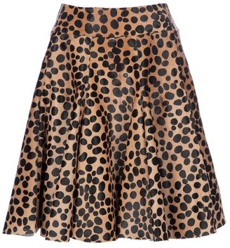 Alaia leopard print skirt