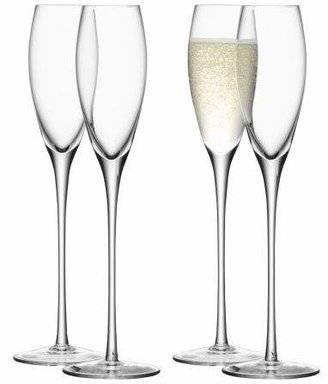 LSA International WINE Collection Champagne Flute Set of 4