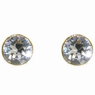 Finesse Gold & swarovski crystal brilliant clip earrings