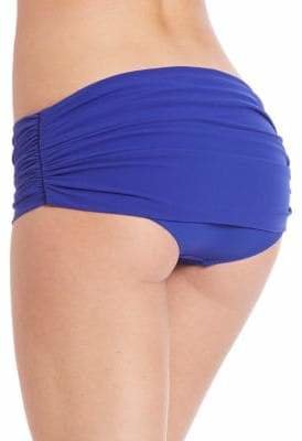 Norma Kamali Ruched Low-Rise Bikini Bottom