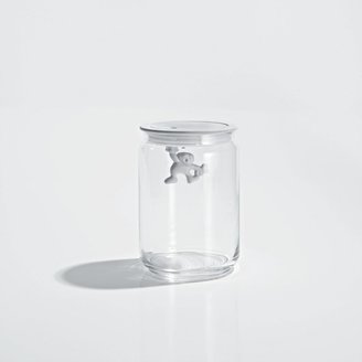 Alessi Gianni Glass Storage Jar - White - Medium