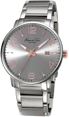 Kenneth Cole Grey Dial With Stainless Steel Bracelet Mens Watch