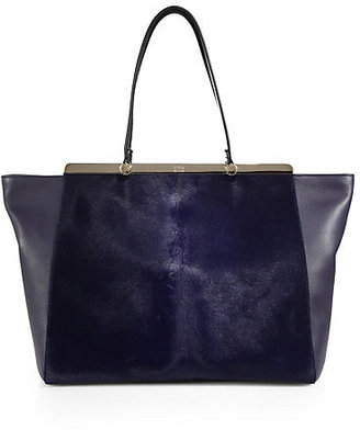 Saks Fifth Avenue Handbags, Furla Exclusively for Cortina L" Leather & Calf Hair Tote