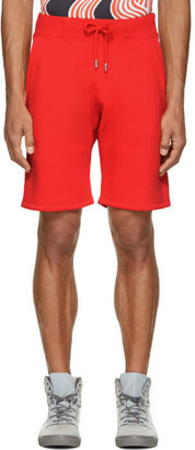 Christopher Kane Red Fleecy Shorts