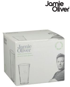 Jamie Oliver 4 Pack Recycled Water Glasses