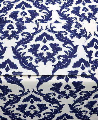 Waverly Damask Ikat Ink Indoor/Outdoor Table Linens Collection