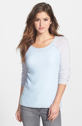 Halogen Cashmere Colorblock Sweater