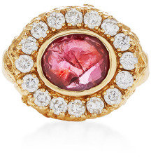 Jade Jagger Pink Spinel And Diamond Skull Cocktail Ring Pink