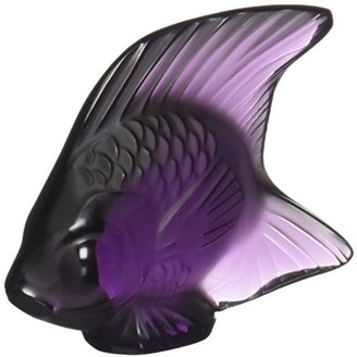 Lalique Fish Crystal, Purple