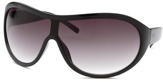 Kenneth Cole Reaction Women's Shield Black Sunglasses