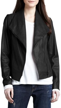 Vince Leather Scuba Jacket