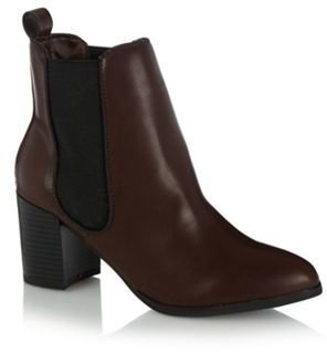 Call it SPRING Wine 'Gaudiano' block heeled ankle boots