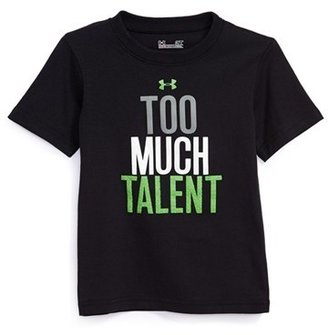 Under Armour 'Too Much Talent' HeatGear® Charged Cotton® T-Shirt (Little Boys)
