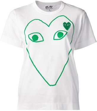 Comme des Garcons Play heart print t-shirt