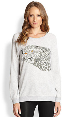 Soft Joie Annora Cheetah-Print Jersey Sweatshirt